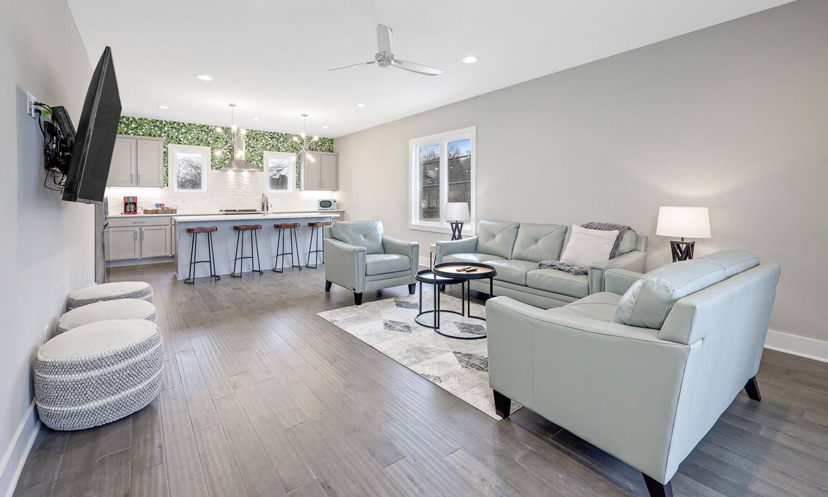 Katie Hill Neighborhood House | Brand new townhome near downtown w/2 decks, smart TVs, washer/dryer, AC