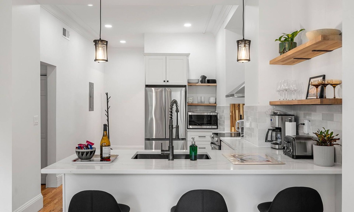 Highland Park Condo | Bright Brownstone w Terrace+View