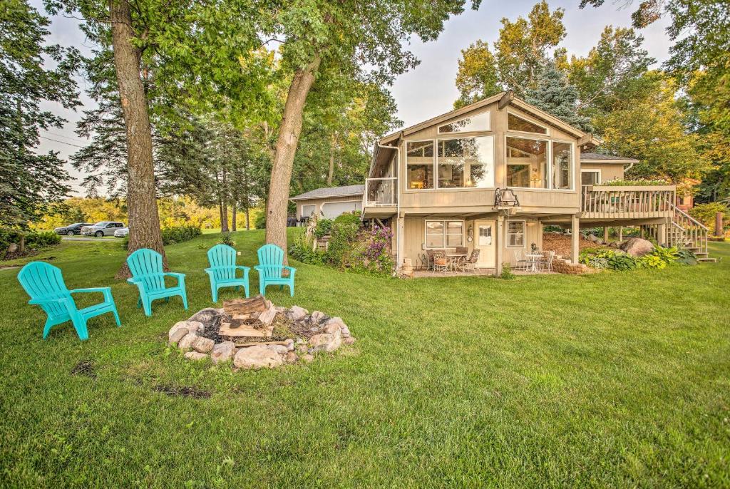 New Prague Apartment | Cedar Lake Retreat with Boathouse and Dock!