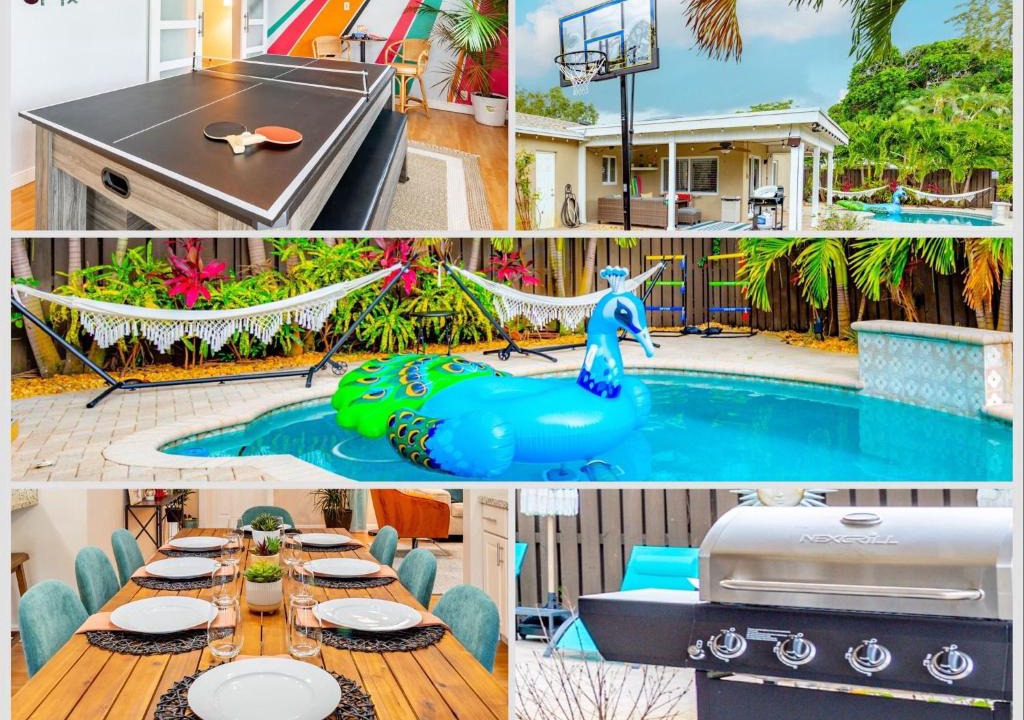 Survey Creek House | Colorful Home - Pool - Game Room - Basketball Court - BBQ & More
