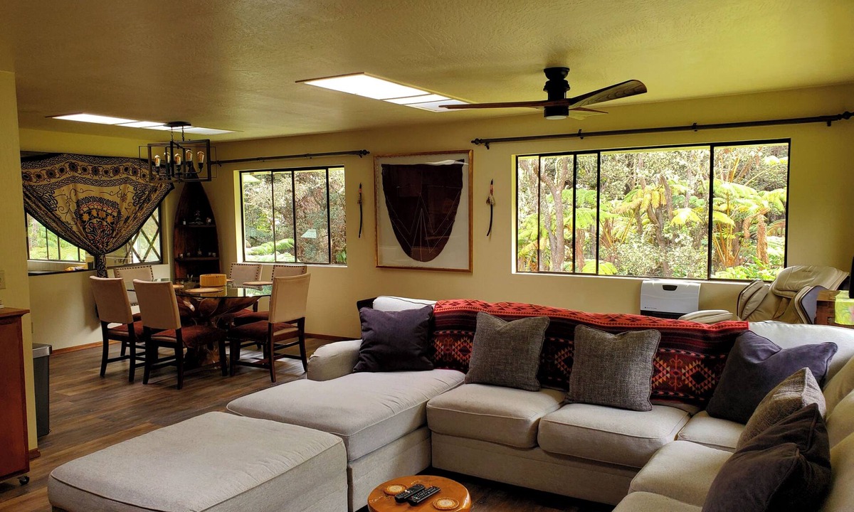 Volcano House | Experience Tranquility in a Spacious 3-Bedroom Surrounded by Hawaiian Forest
