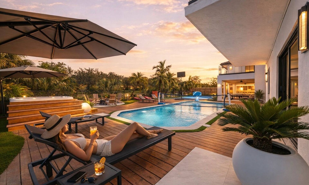 Country Club House | Lux Resort Near Hard Rock Stadium Pool Spa/Gym