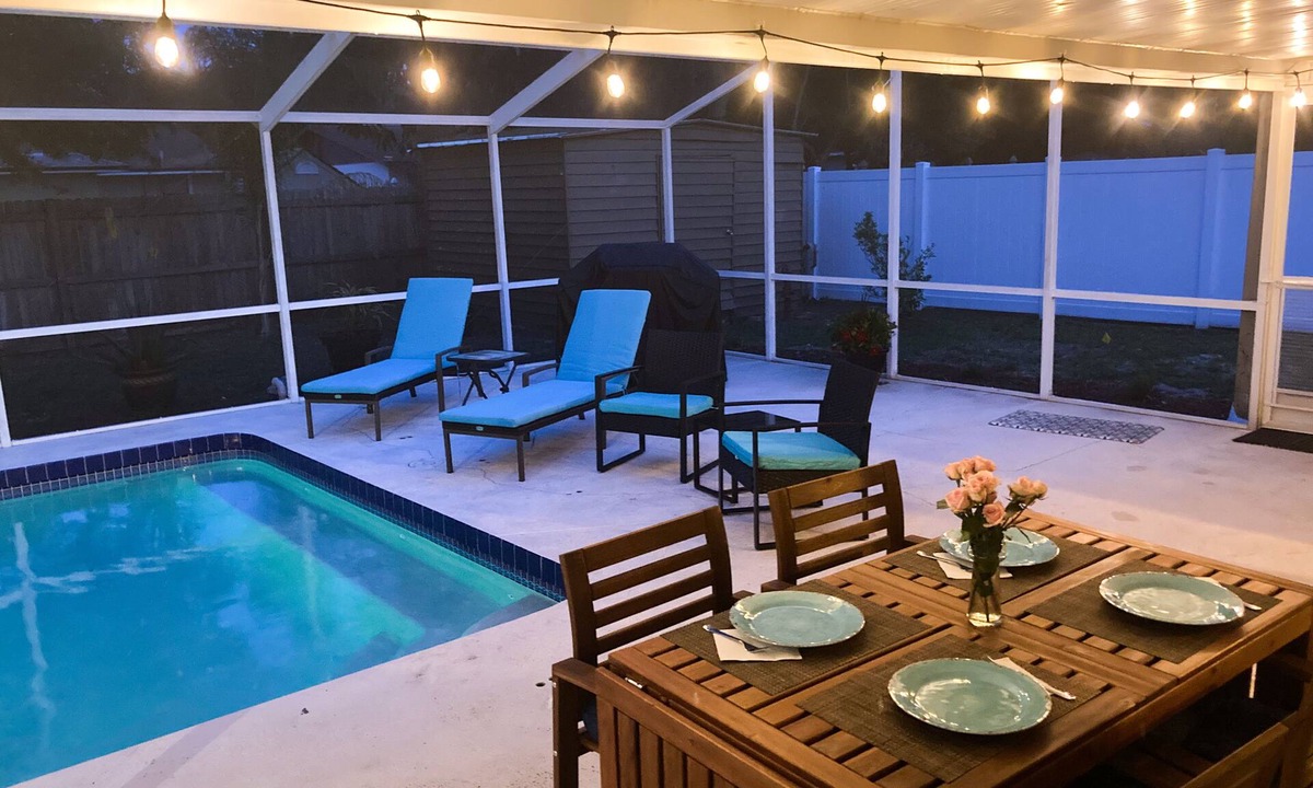Sarasota Springs House | Modern Oasis with Heated Pool near Siesta Key Beach and a Downtown 3BR/2BA
