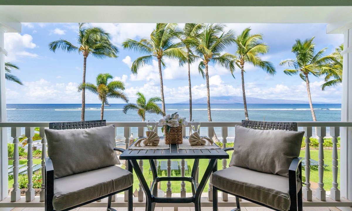 Historic Lahaina Front Street Apartment | Relaxing Oceanfront Studio at Lahaina Shores