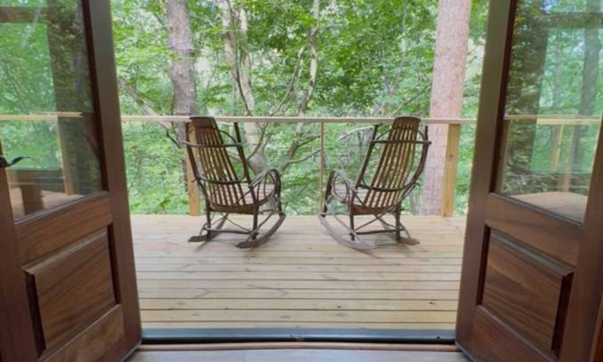 Welcome Cabin | Riverfront A-frame cabin in the woods - minutes from downtown Greenville