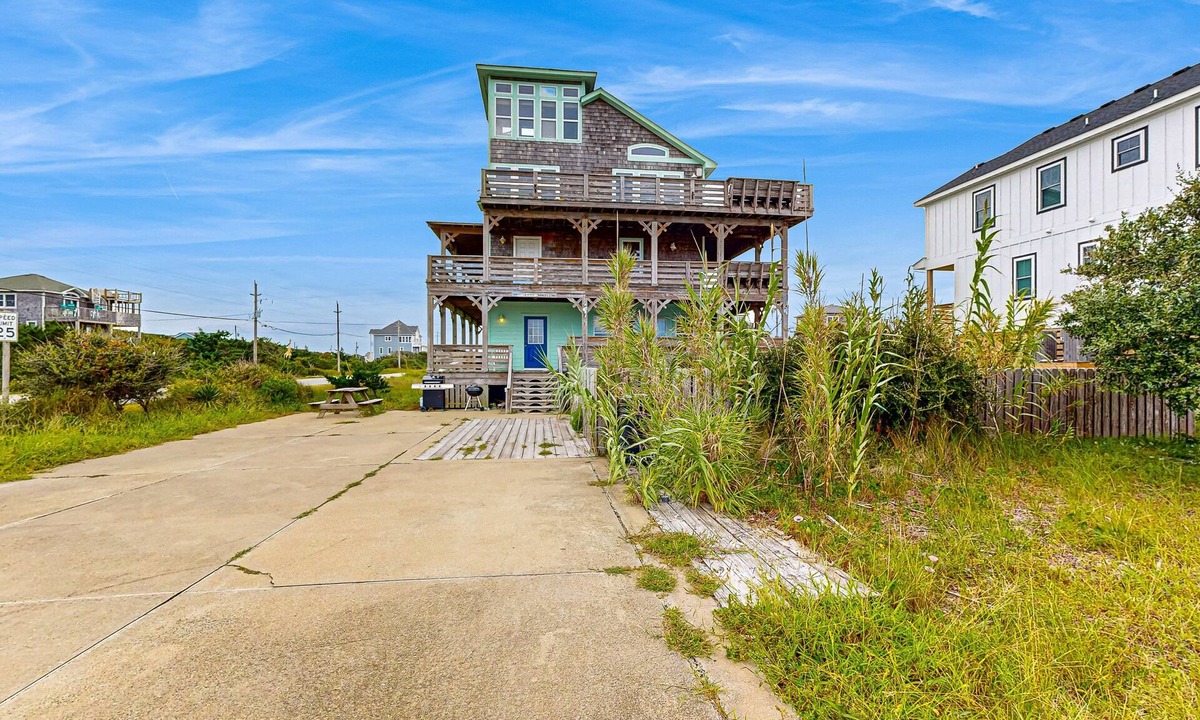 Buxton House | Towering beach house with private pool, hot tub, decks & ocean views