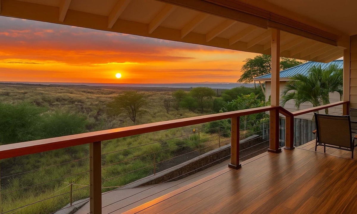 Sunset Ridge House | Waikoloa Luxury 3BR + w/Ocean Views & Lanai — Hale Akaʻula