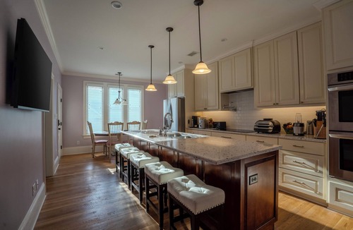 Southwest Raleigh House | 5BR/7BA Five Points Premier Gathering Home | Sleeps 18, Theatre, Golf Sim, Elevator & Outdoor Areas