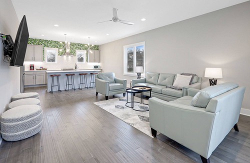 Katie Hill Neighborhood House | Brand new townhome near downtown w/2 decks, smart TVs, washer/dryer, AC