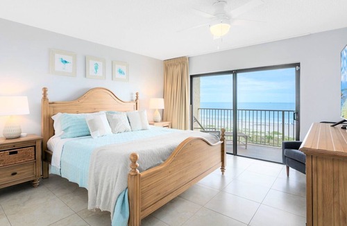 Port Canaveral Condo | Gorgeous Oceanfront Corner Unit Condo w/Dual Balconies & Panoramic Views! 🌴