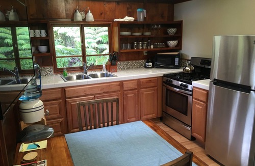 Eden Roc Cabin | Hawaiian Tree House Cabin - A/C and 15 Minutes to Volcano National Park
