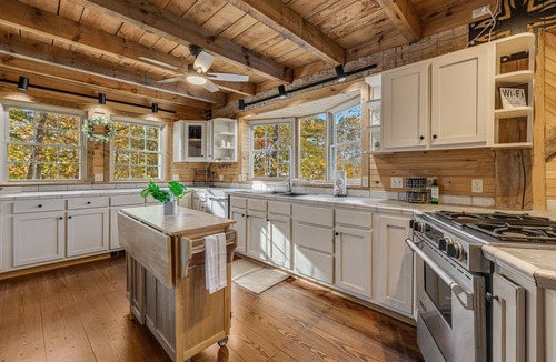 Leicester Cabin | Lodge w/Hot Tub, Theater & Views