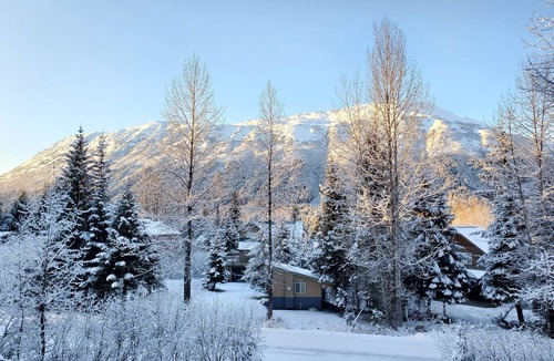 Alyeska Apartment | Mountain Side Forest Retreat - Hot Tub! - 1br 1ba <3beds>