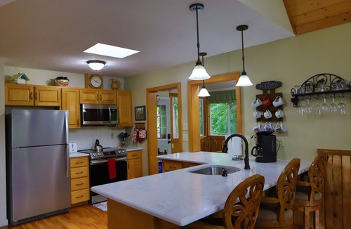 Lake Lure Ski Chalet | Peaceful Lake-front Home with Beautiful View. Swim from private dock!