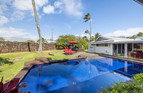 Marine Corps Base Hawaii House | Perfect Kailua Vacation at Ka Hale Lai-House of Serenity-pool and spa.
