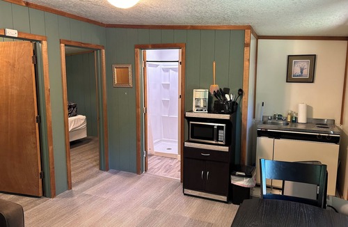 Sand Creek Cabin | Rustic cabins in secluded campground with lake access and woods to wander in.