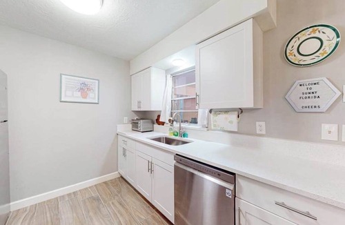 Sarasota Springs House | Single-story home with private yard, enclosed patio, updated interior, & WD
