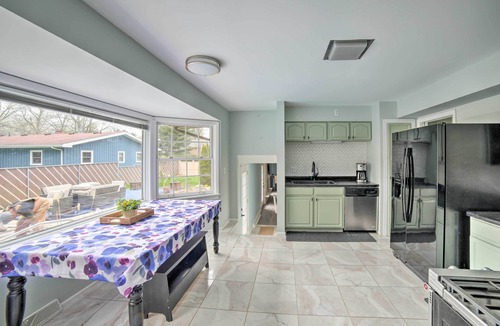 Michigan City Cottage | Spacious Getaway w/Heated Private Pool!