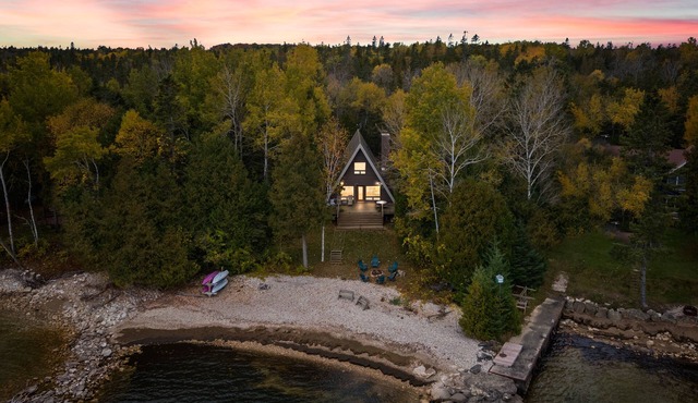 A Classic Waterfront A-Frame on Rowley’s Bay