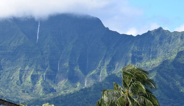 Amazing Views of Waterfalls, Hanalei Bay & Walk to Beach & Queens Bath