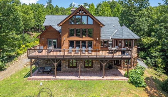 Chateau Laurel in Lake Lure | Private 5,000 Sq Ft Cabin in Blue Ridge Mountains!