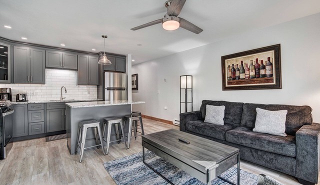 Freshly updated, right in town and across from the lift!