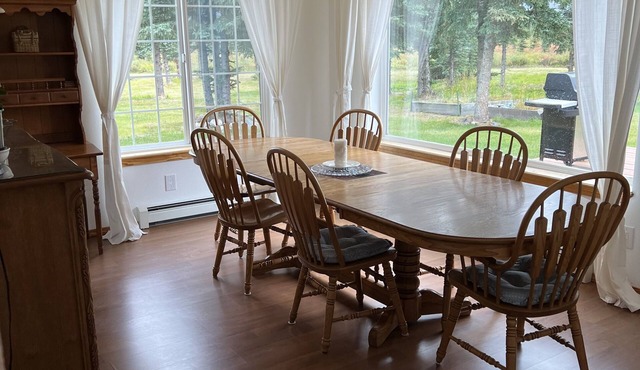 Great views from A Second Home in Denali, vacation rental, close to the Park!
