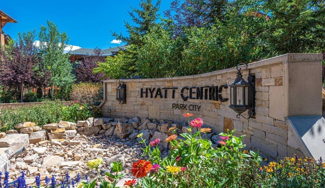 Hyatt one bedroom, balcony, outdoor swimming pool & hot tub, firepit, walk to hiking & biking trails