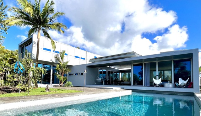 Lava Flow House Pool Ocean View Kehena Beach w A/C
