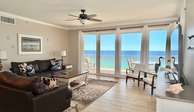 Luxurious & Private, Beach Front, Pool, 3BD/2BA, 1800 SqFt, Large Balcony