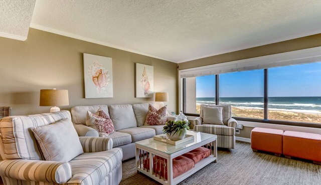 Oceanfront | Private Covered Balcony | Beautiful 4th Floor Amelia Surf and Racquet Condo