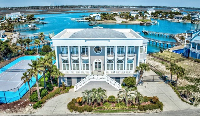 Once Upon a Tide is a nine-bedroom, eight-bath, and four-half-bath