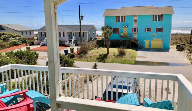 Prime Location 2nd row! Beautiful beach views from the deck!