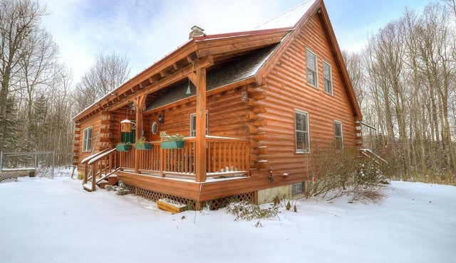 Private Rangeley Log Cabin | ATV & Snowmobile Access | Dog Friendly