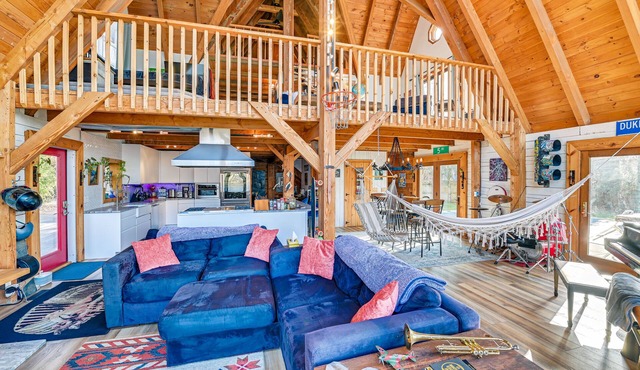 Riverfront A-Frame Cabin in Troy w/Pool & Dock!