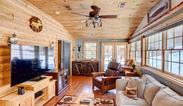 Riverfront Log Cabin on the Hudson w/ Private Dock