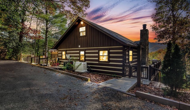 Romantic Modern Cabin w/Mountain Views, Hot Tub, Pet-Friendly & EV Charger