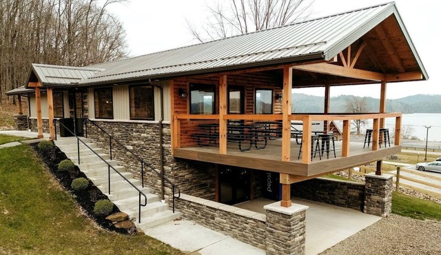 Rustic Tree A-Frame with Original Design by Tappan Lake in Ohio