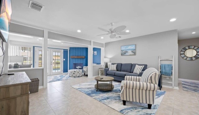 Updated Waterfront Pool Home with Putting Green