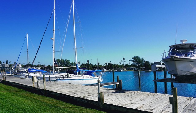 Waterfront 2 Bed, 2 Bath Condo in Pass-a-Grille Pool~Boat Dock Option