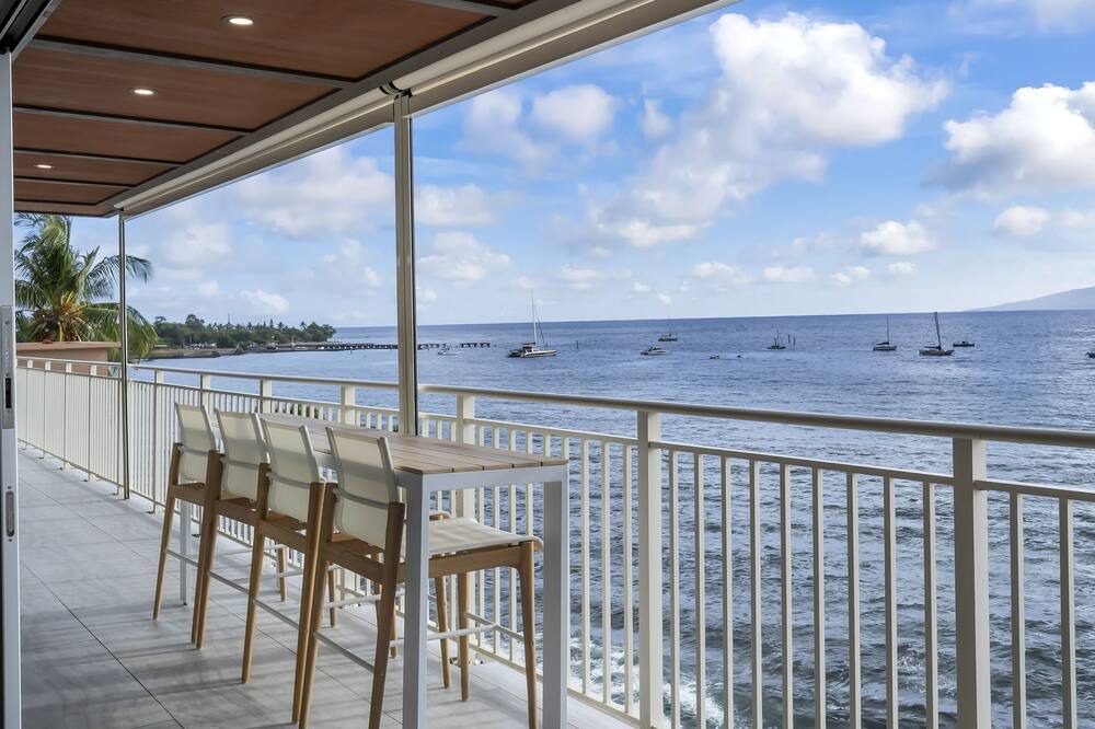 Historic Lahaina Front Street Condo | BRAND NEW REMODEL Lahaina Oceanfront Penthouse with 360 degree views!
