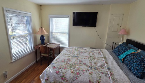 Comfort Single Room, 1 Queen Bed, Refrigerator, Garden View
