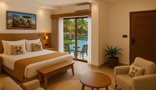 Deluxe Double or Twin Room with Pool View